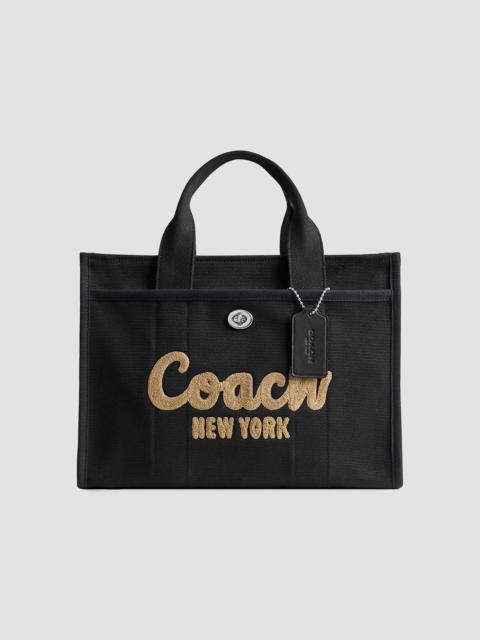 COACH Women's Cargo Canvas & Leather Tote Bag - Black