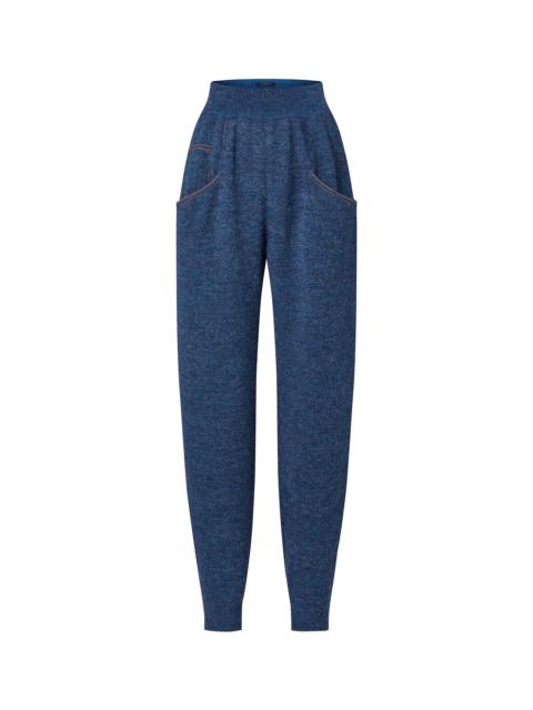 Louis Vuitton Denim-Effect Knit Jogging Pants