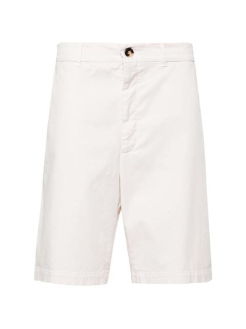 twill cotton bermuda shorts