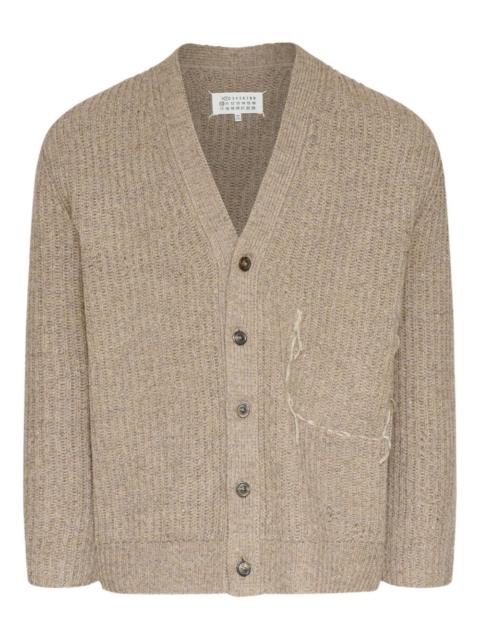 Maison Margiela button-up textured cardigan