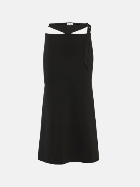 THE ATTICO Cutout midi skirt
