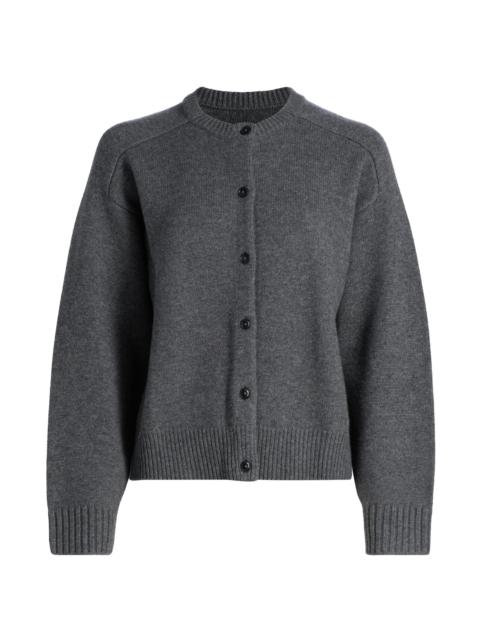 Loulou de Saison Women's Aidar Wool-Cashmere Cardigan - Anthracite Melange