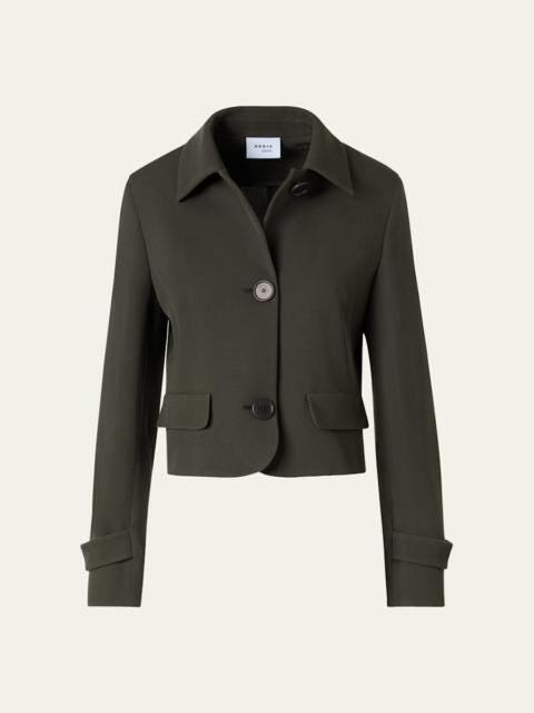 AKRIS Button-Down Wool Jacket