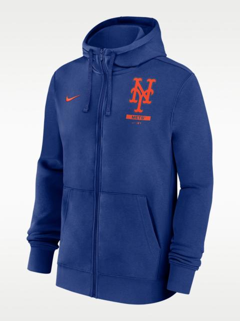 Nike New York Mets Lockup Men's Nike MLB Full-Zip Hoodie