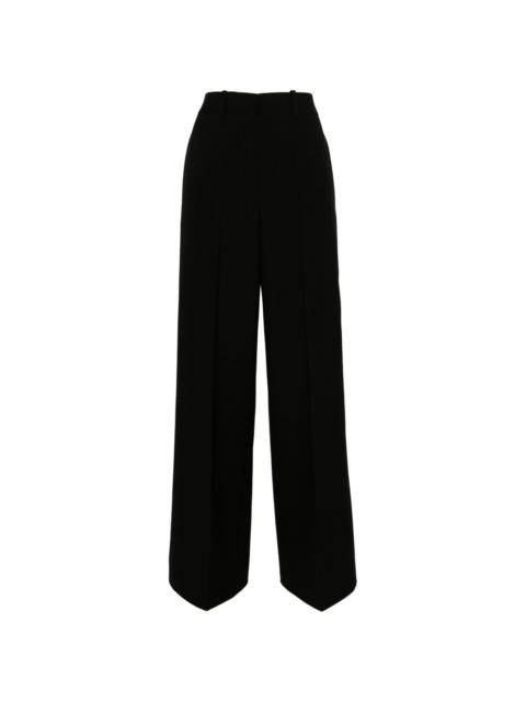 wide-leg tailored trousers