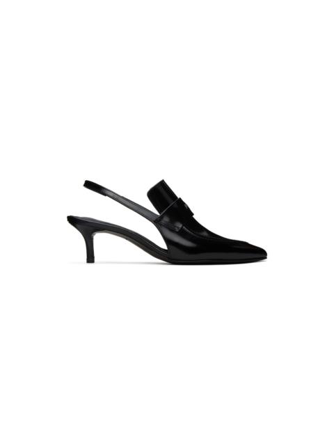 JUUN.J Black Slingback Heels