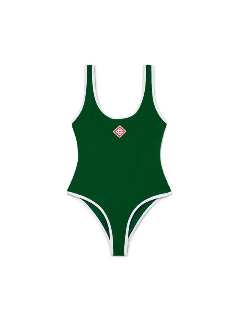 CASABLANCA Green jersey swimsuit