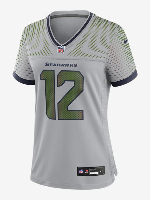 Nike 12s Seattle Seahawks Rivalries Collection Women’s Nike NFL Game Jersey