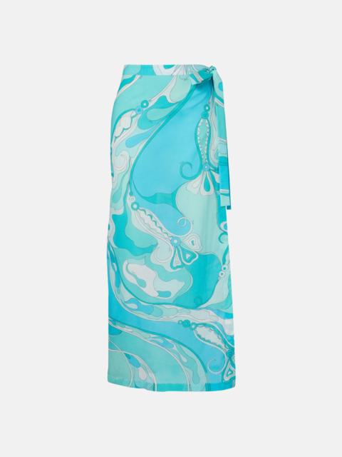 PUCCI Orchidee cotton beach cover-up