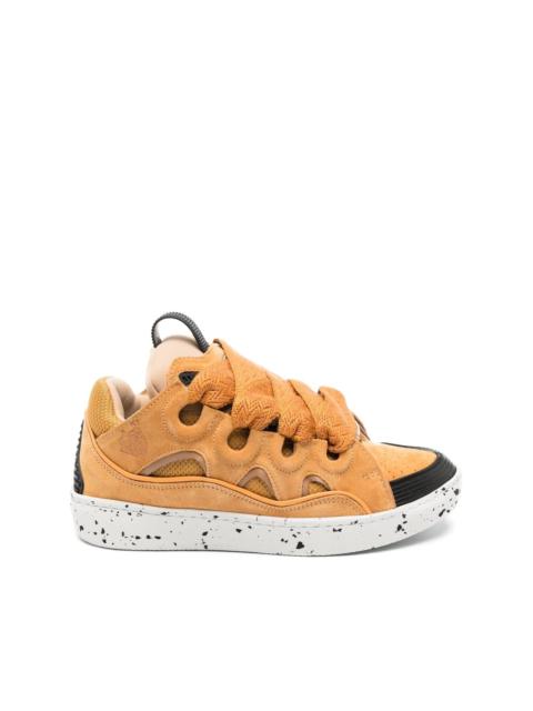 Lanvin Curb oversize-tongue panelled sneakers