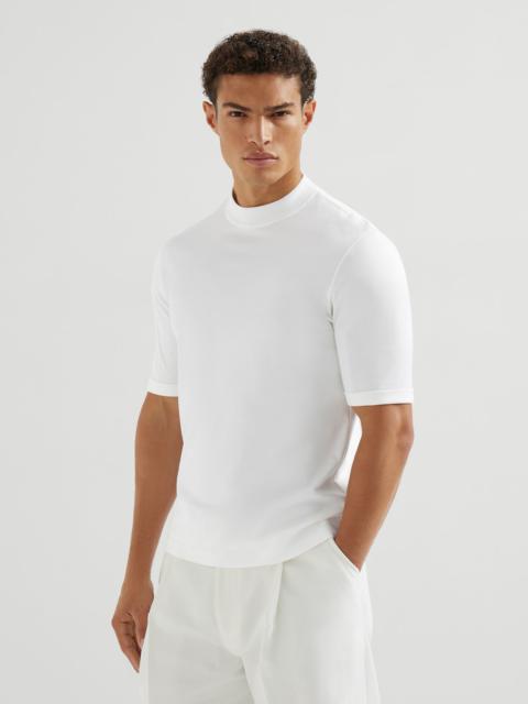 Brunello Cucinelli Cotton jersey mock neck T-shirt