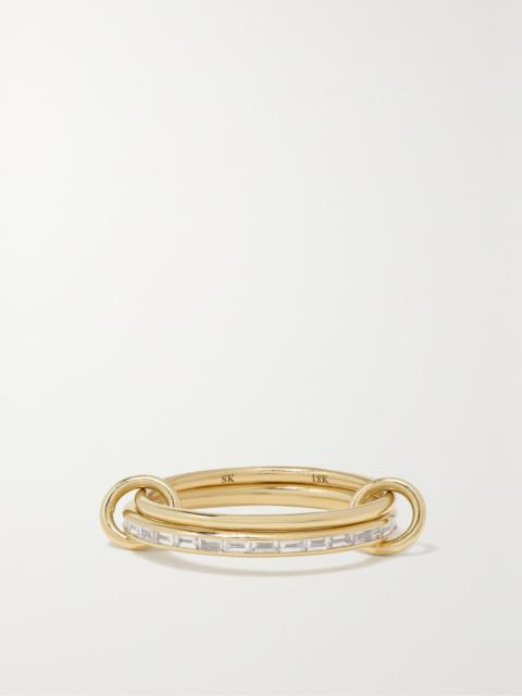 Spinelli Kilcollin Callisto set of two 18-karat gold diamond rings Gold
