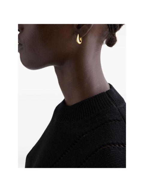 Jil Sander Horseshoe hoop earrings