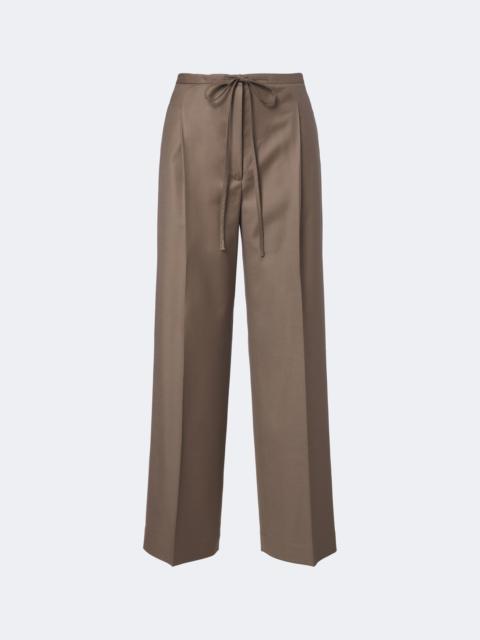 RÓHE Pleated virgin wool wide-leg pants