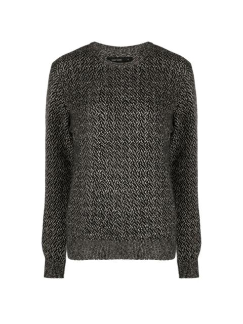 FRENCKENBERGER chevron-pattern cashmere jumper