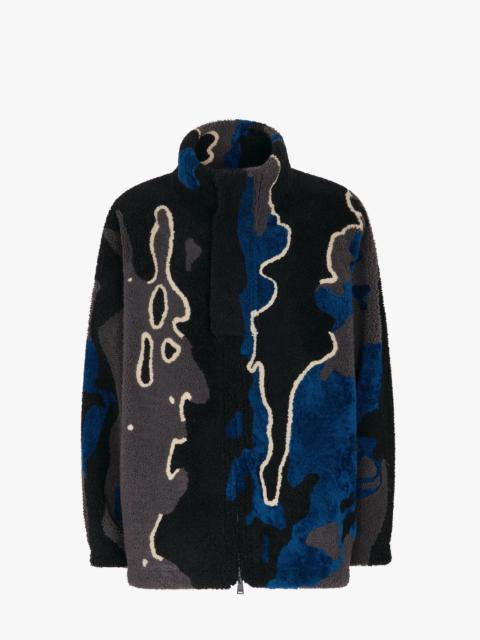 FENDI Multicolor shearling jacket
