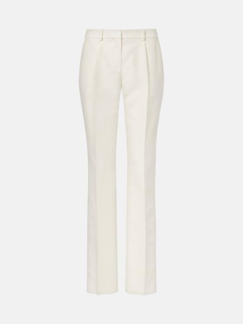 BALENCIAGA Wool and silk slim pants