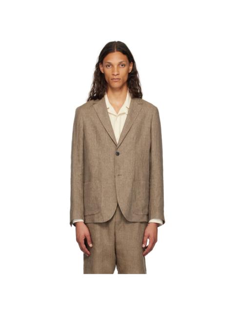 Sunspel Beige Lightweight Blazer