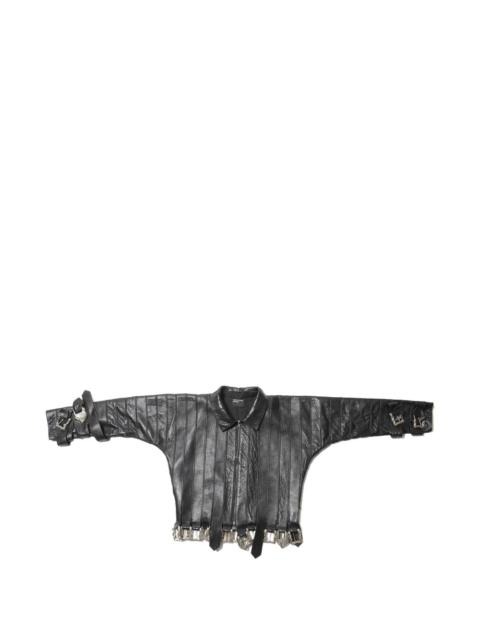 Enfants Riches Déprimés buckles leather jacket