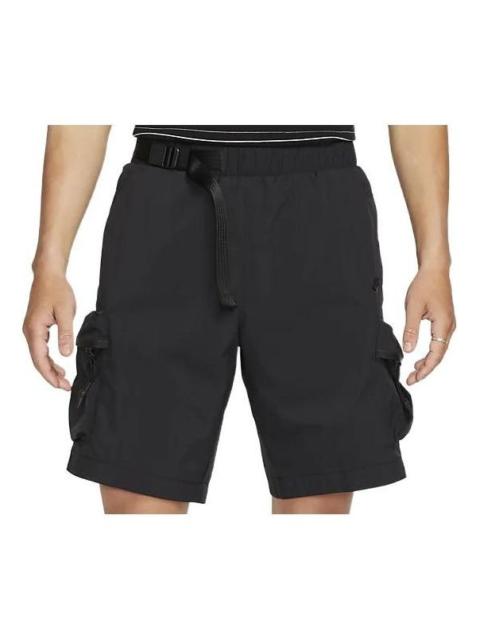Nike Men's Nike Solid Color Elastic Waistband Side Pocket Shorts Black DQ4281-010