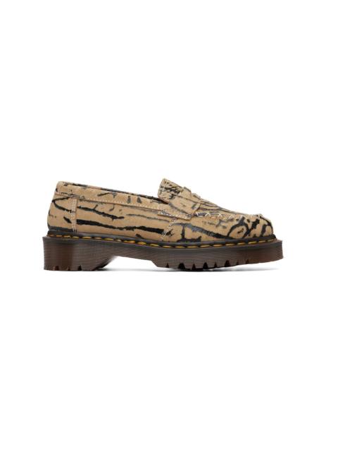 Dr. Martens Beige Delapre Suede Loafers