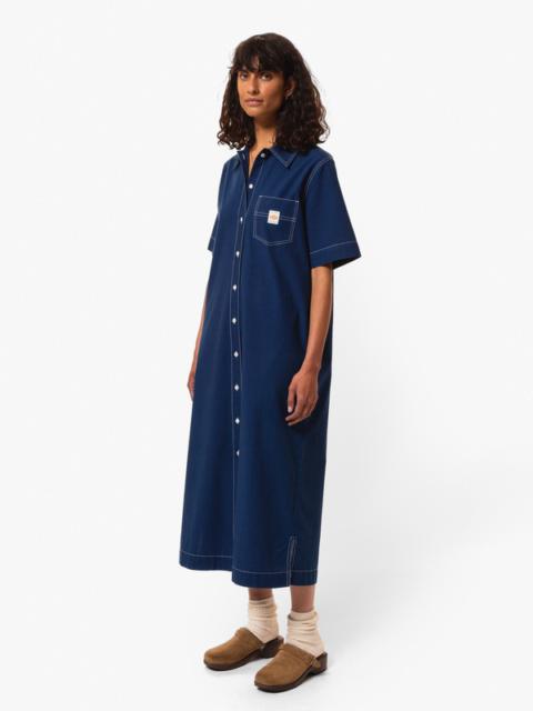 Nudie Jeans Danielle Indigo Cotton Dress Blue