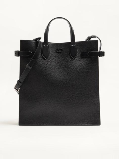 Valentino VALENTINO GARAVANI ANTIBES MEDIUM SHOPPING BAG IN GRAINED LEATHER