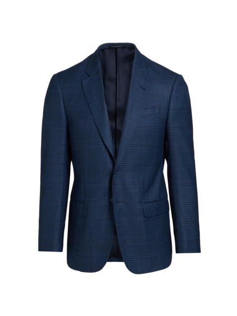 EMPORIO ARMANI Men's Plaid Wool Sport Coat - Navy