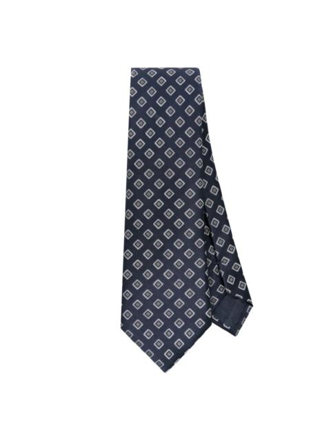 GIORGIO ARMANI patterned-jacquard silk blend tie