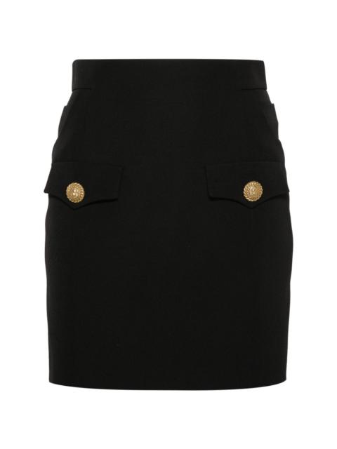 Balmain virgin wool mini skirt