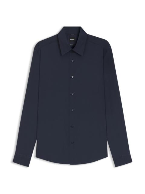 BOSS REGULAR-FIT SHIRT IN PERFORMANCE-STRETCH FABRIC