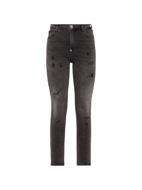 PHILIPP PLEIN ripped pocket jeans