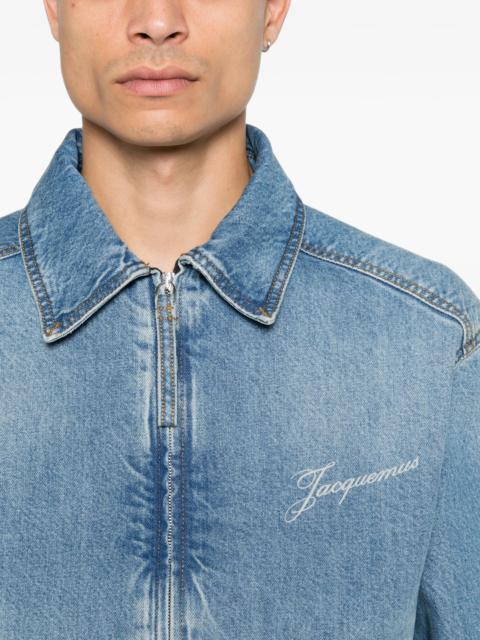 JACQUEMUS Jacquemus Logo-embroidered Denim Jacket