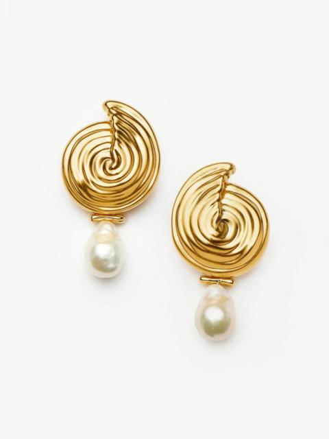 MISSOMA Spiral Detachable Pearl Drop Earrings
