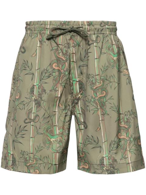 MAHARISHI Dragon Bamboo swim shorts