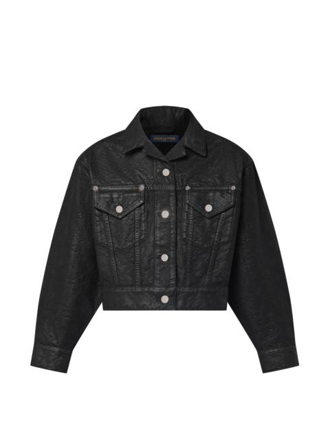 Louis Vuitton Cropped Monogram Jacquard Denim Jacket