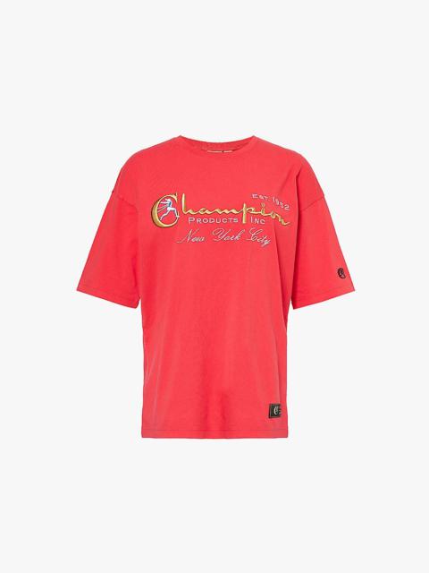 Champion Brand-embroidered relaxed-fit cotton-jersey T-shirt