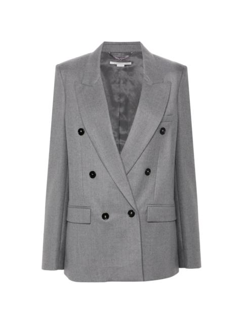 wool double-breasted blazer