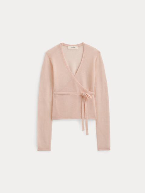 EVERLANE WRAP TOP IN AIR ALPACA