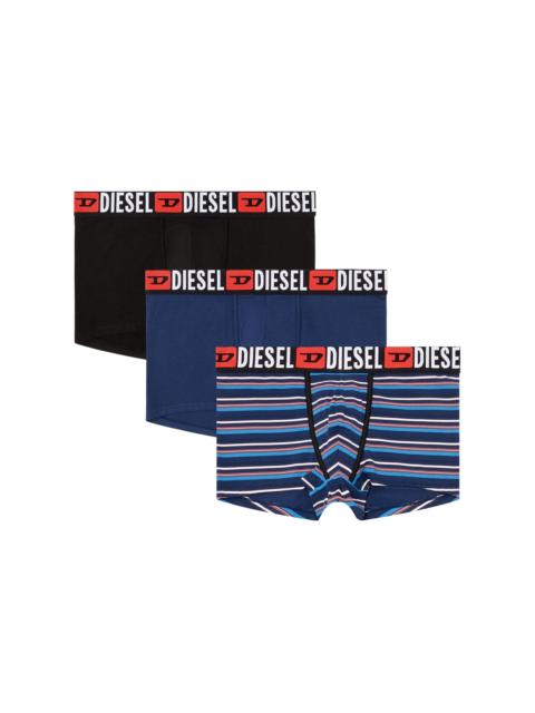 Diesel 3-PACK OF STRETCH COTTON TRUNKS WITH STRIPES
