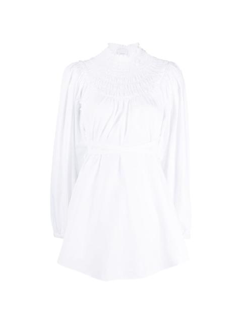 PATOU tie-waist organic cotton blouse