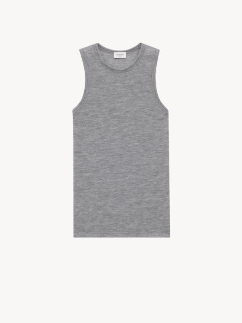 SAINT LAURENT TANK TOP IN CASHMERE JERSEY