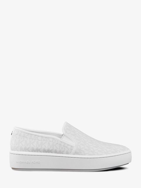 MICHAEL KORS Teddi Signature Logo Slip-On Sneaker
