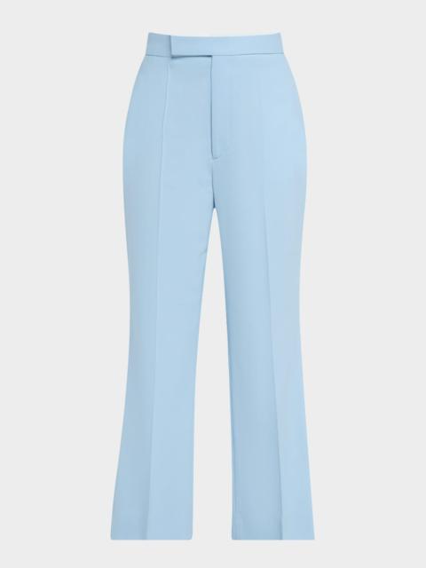 MARIA McMANUS High-Rise Kickflare-Leg Crop Trousers