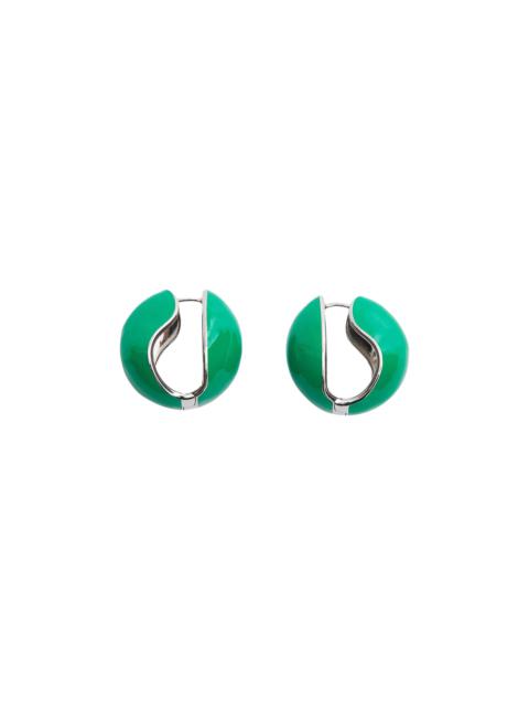 COPERNI Coperni Lacquered Logo Earrings 'Green'