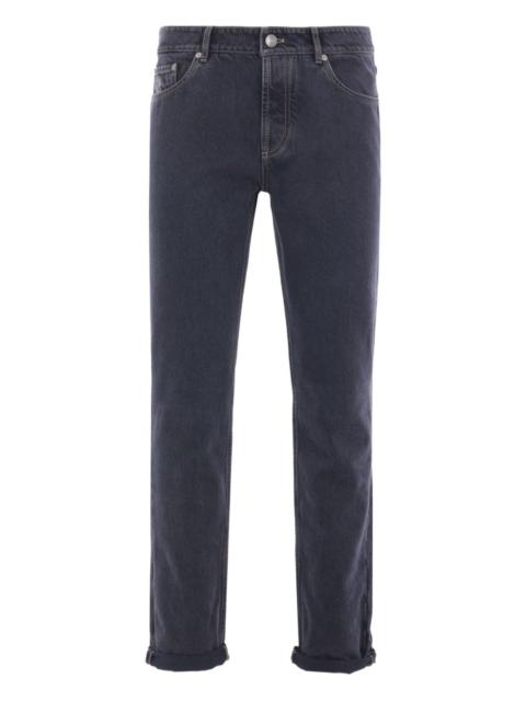 logo-embroidered jeans