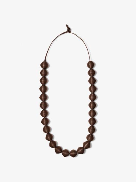 MICHAEL KORS COLLECTION Leather Beads Necklace
