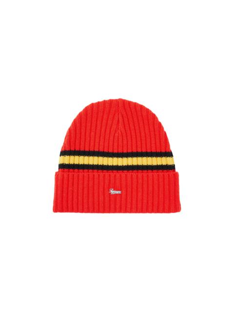 Supreme Stripe Cashmere Beanie 'Red'