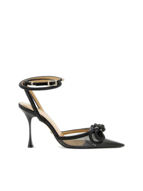 MACH & MACH Double Bow jewel-embellished pumps