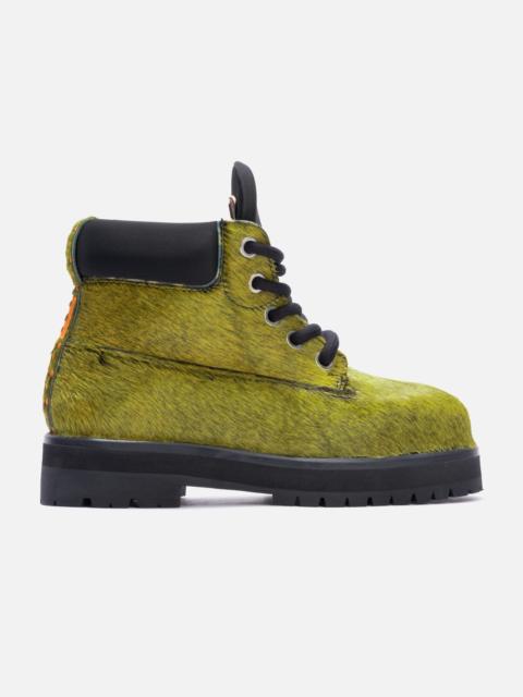 Tod's TOD'S W. G. LACE-UP ANKLE BOOTS IN LEATHER - GREEN
